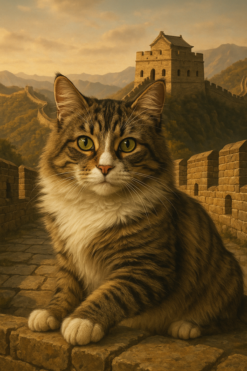 The Great Wall of China - Custom Pet Portrait