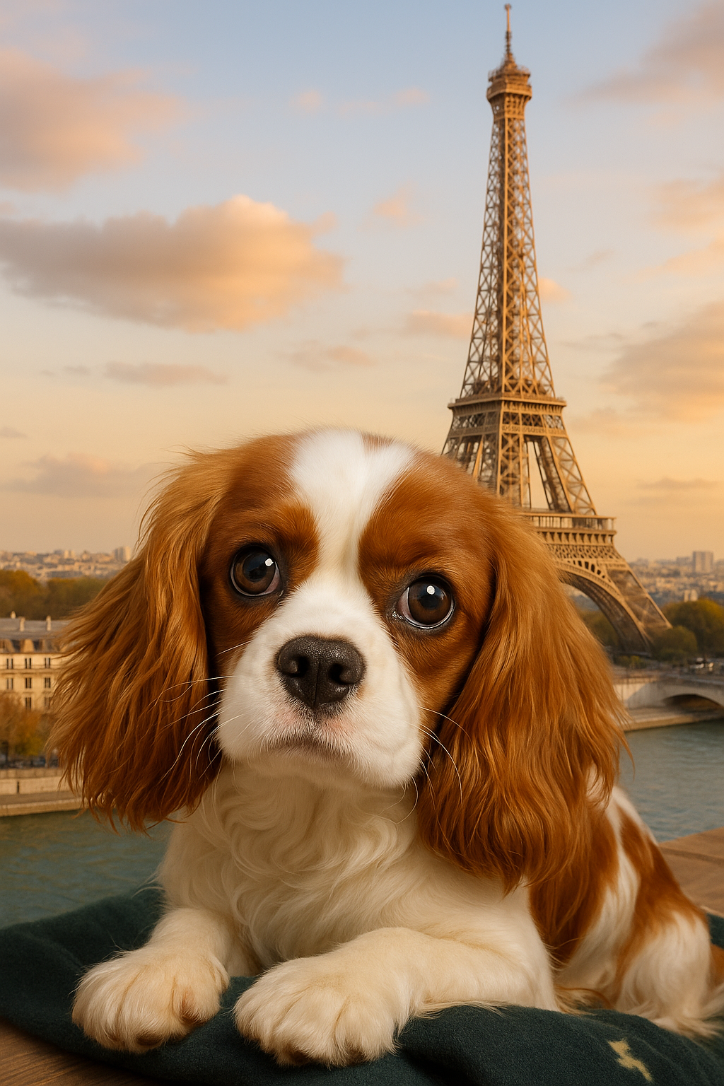 Paris Eiffel Tower - Custom Pet Portrait