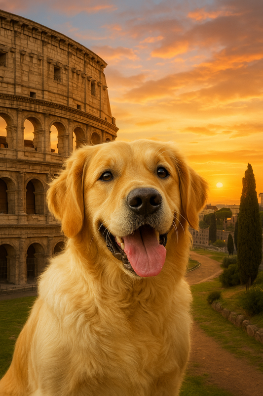 Rome Colosseum - Custom Pet Portrait