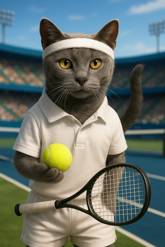 Tennis - Custom Pet Portrait
