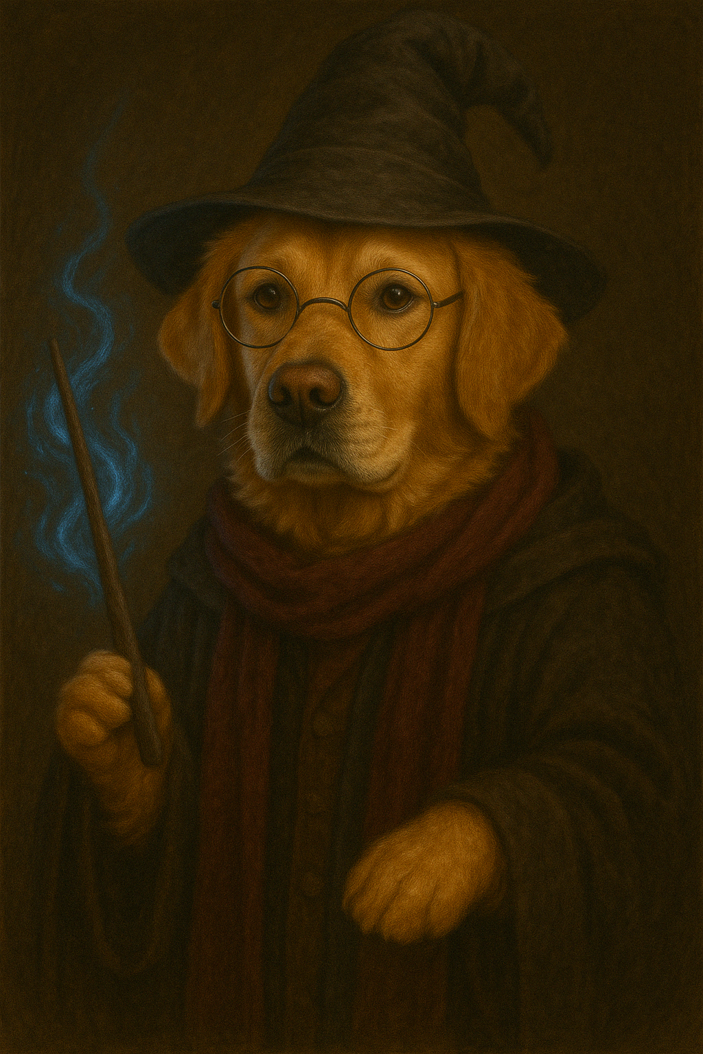 Wizarding Paw - Custom Pet Portrait