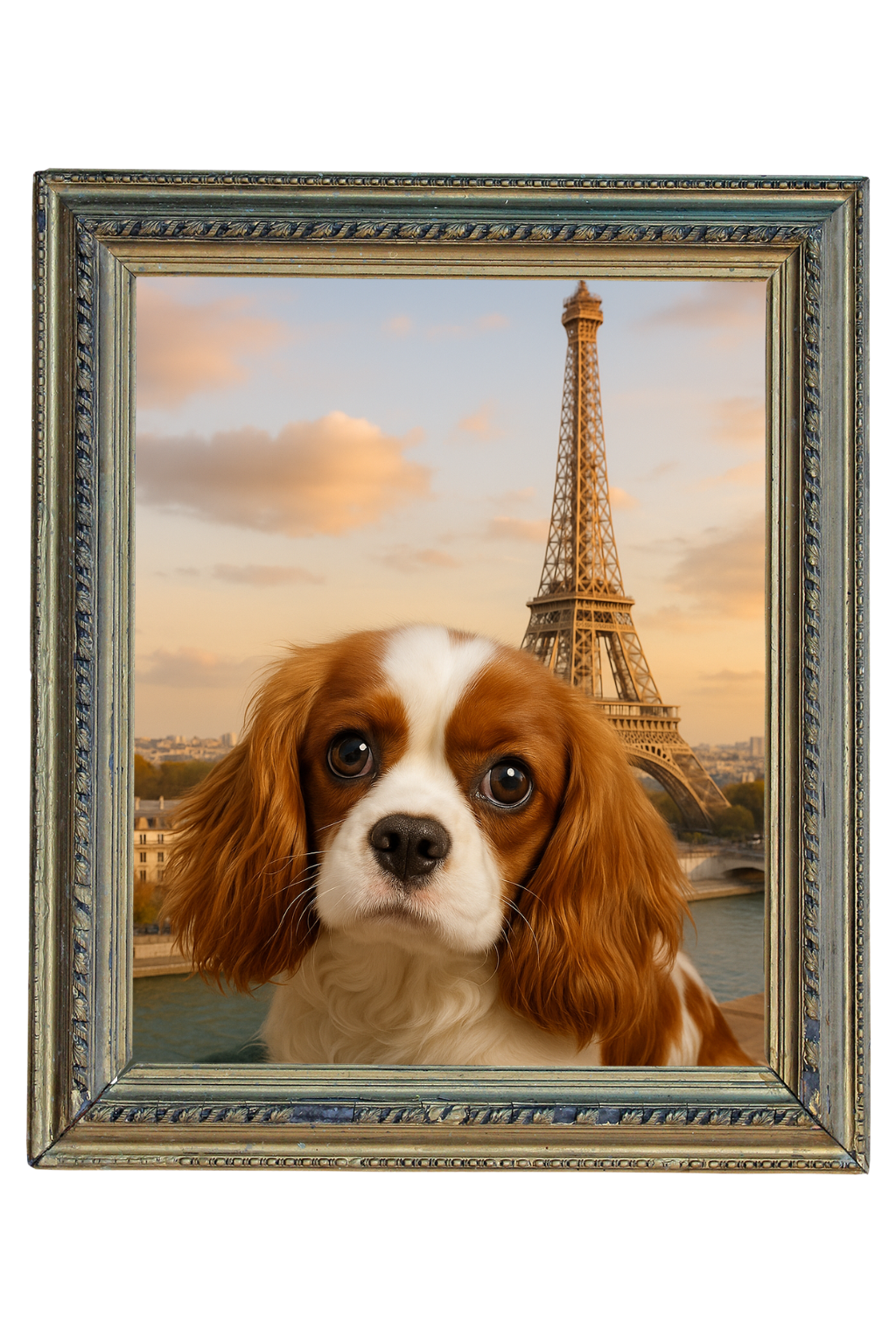 Paris Eiffel Tower - Custom Pet Portrait