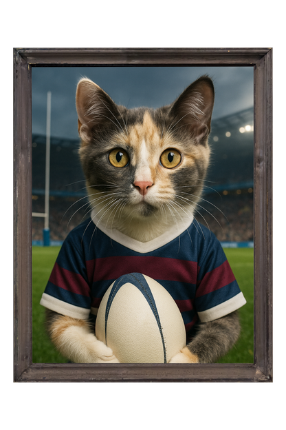 Rugby - Custom Pet Portrait
