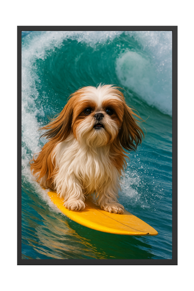 Surfing - Custom Pet Portrait