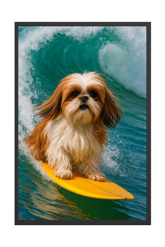 Surfing - Custom Pet Portrait